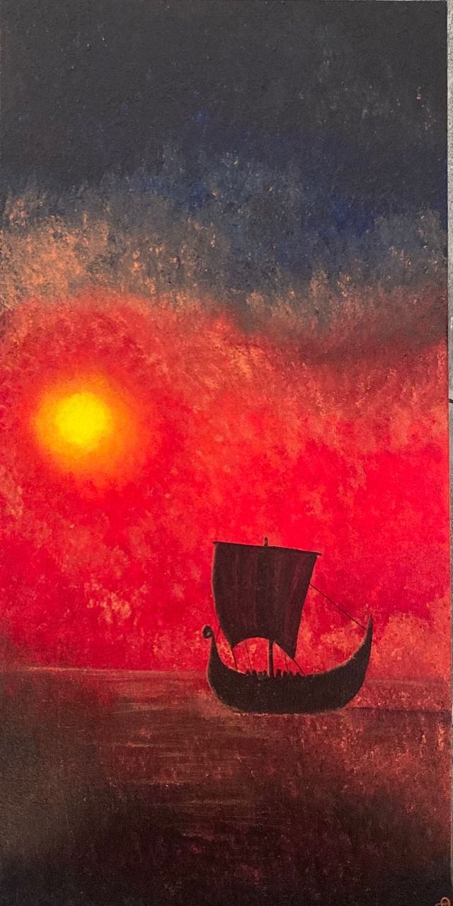 På vej (hjem)
35x70
3000kr